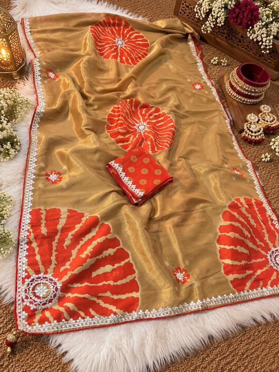 Vinayak gota patti work saree wholesalers in india for clothes